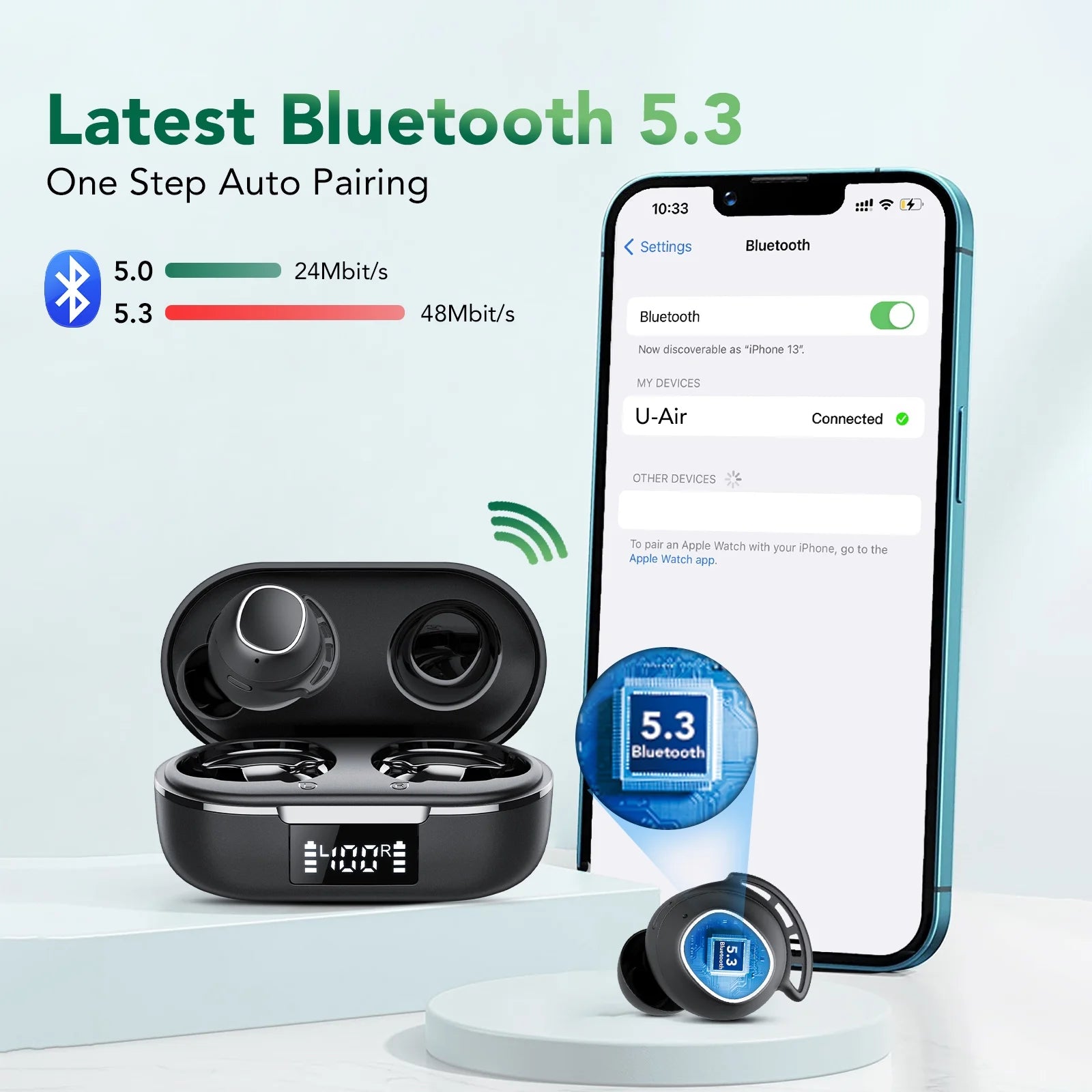 Stereo Wireless Ear Buds 