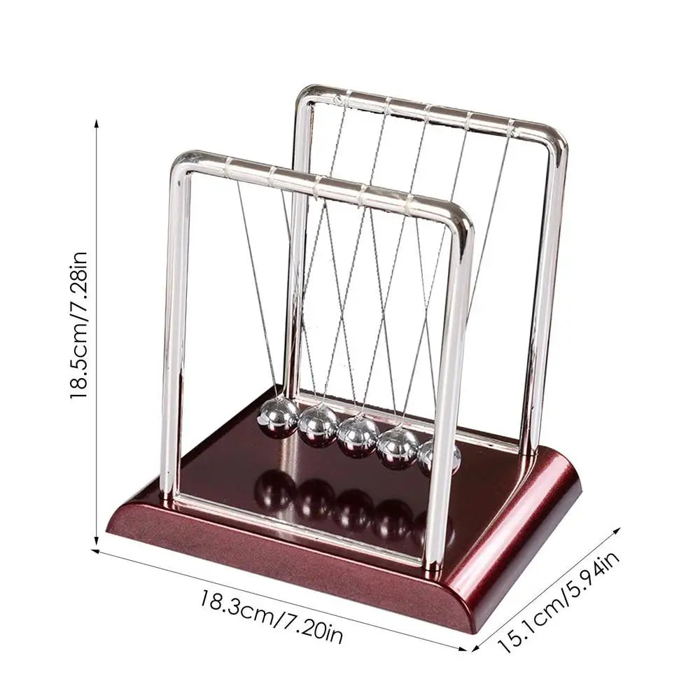Newton'S Cradle Desk Table Decor Metal Pendulum Ball Steel Balance Ball Newton Ball Physics Science Pendulum