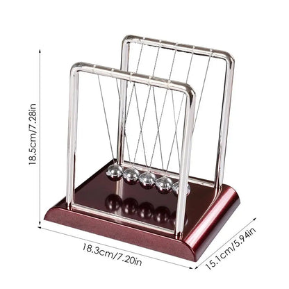 Newton'S Cradle Desk Table Decor Metal Pendulum Ball Steel Balance Ball Newton Ball Physics Science Pendulum
