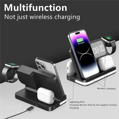 6 in 1 LED Fast Wireless Charger