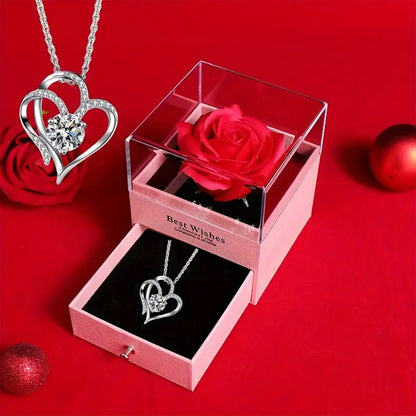 Elegant Rose Necklace 