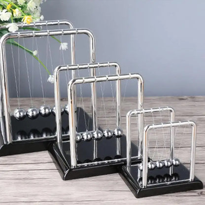 Newton'S Cradle Desk Table Decor Metal Pendulum Ball Steel Balance Ball Newton Ball Physics Science Pendulum