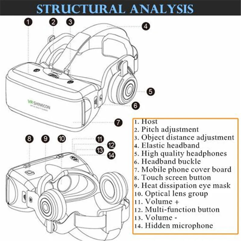 3D VR Glasses