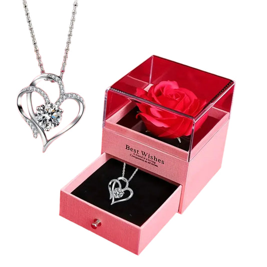 Elegant Rose Necklace 
