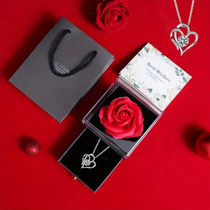 Elegant Rose Necklace 