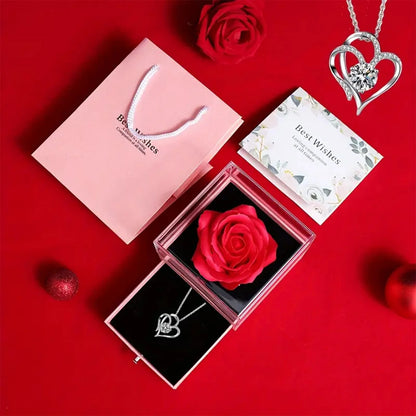 Elegant Rose Necklace 