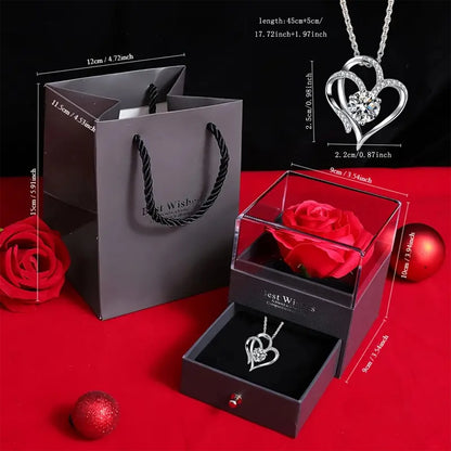 Elegant Rose Necklace 