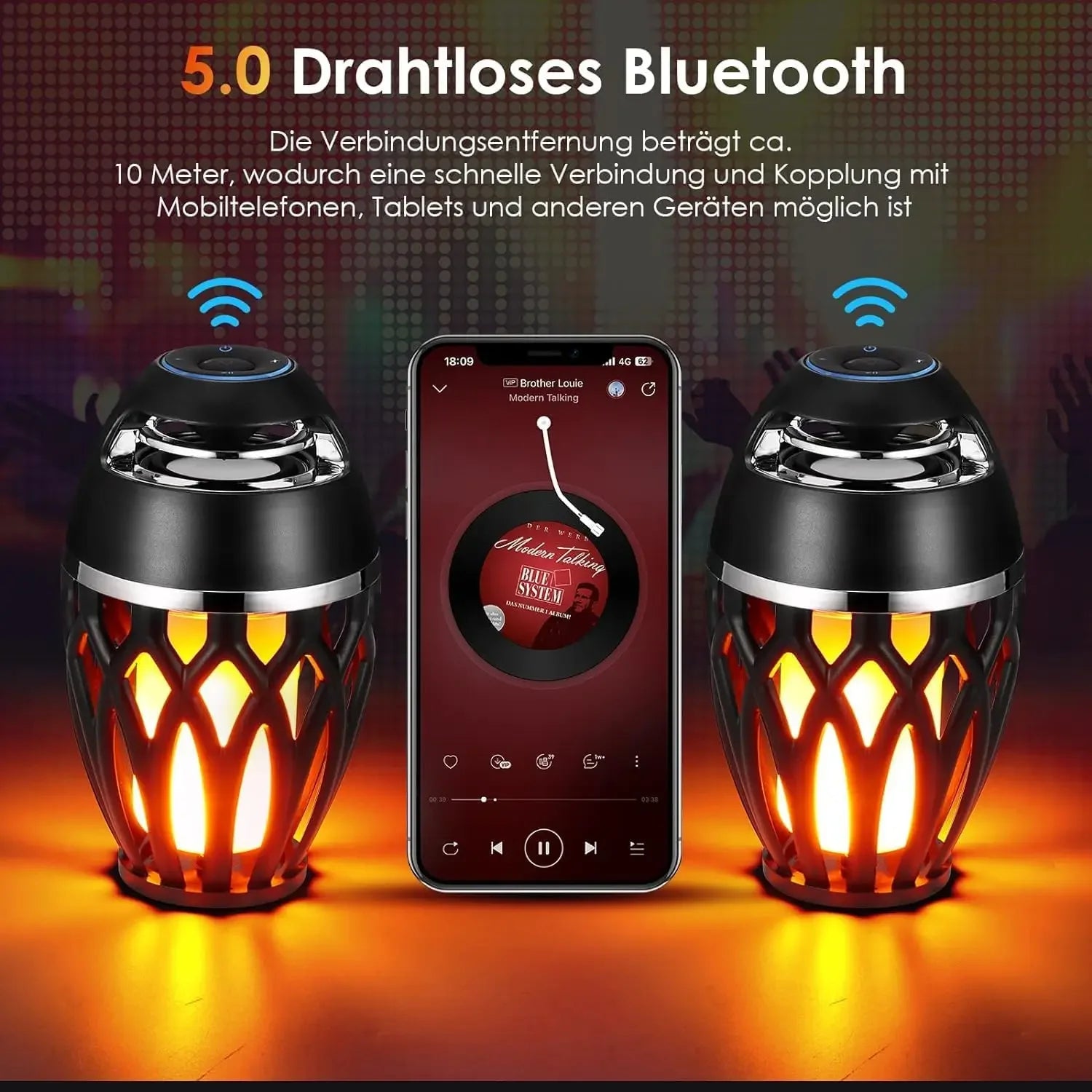 LED Flame Table Lamp 